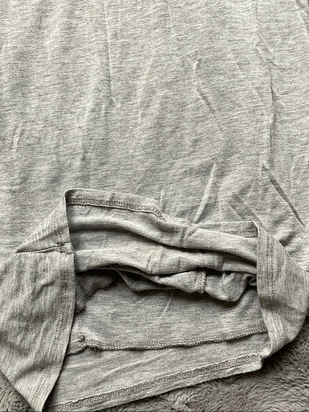 Basic Scoop Neck Bodycon Dress - Light Gray
